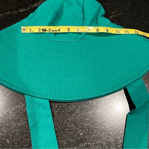 NWT Free People Shoreline Bucket Hat Kelly Green Removable Straps OS - Picture 11 of 12